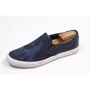 Coach Mens Blue Indigo Camo Lowtop Slip On Sneakers FG1664 - US 11.5 D